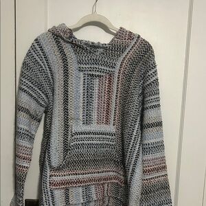 Chic Striped Women's Cowl Neck Sweater